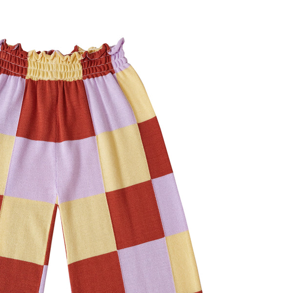 Patchwork Trousers Purple