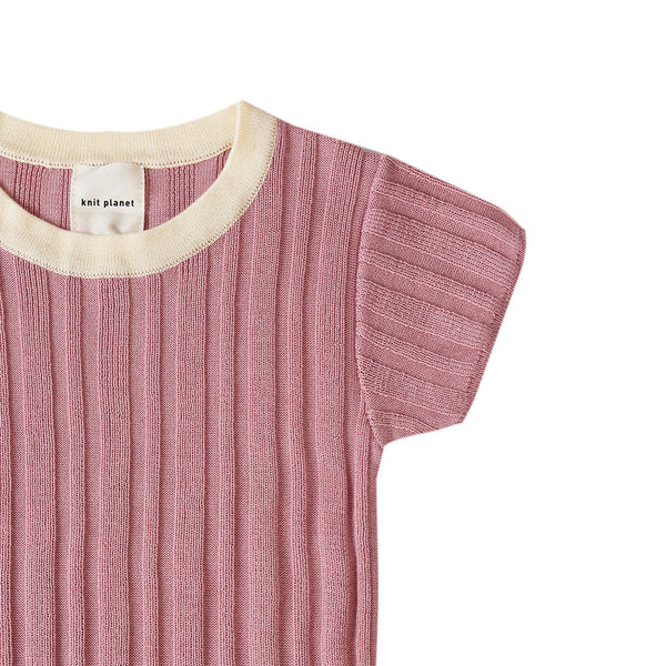 Ribbing T Pink