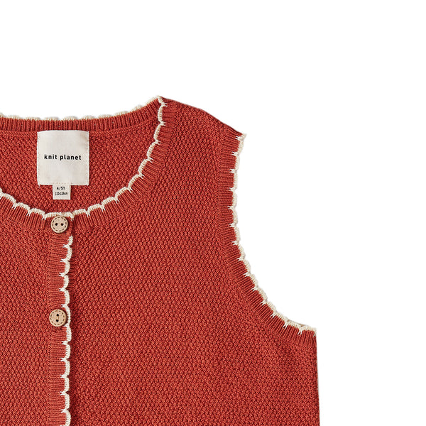 Scalloped Vest Marmalade