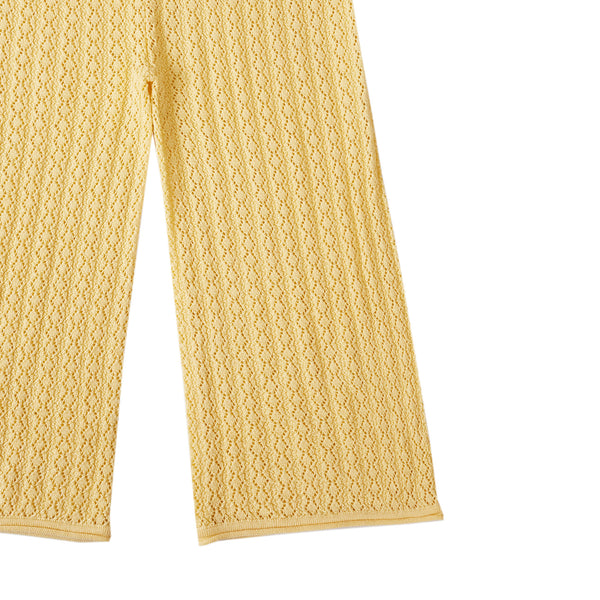 Relaxed Trousers Cream Yellow