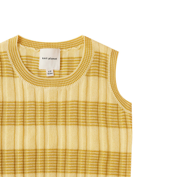 Ribbing Vest Yellow