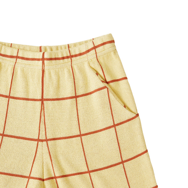 Squared Shorts Cream Yellow