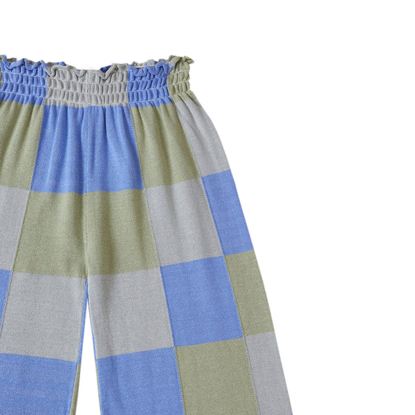 Patchwork Trousers Cornflower