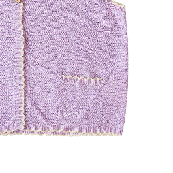 Scalloped Vest Purple