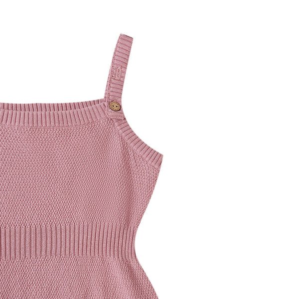 Scalloped Babysuit Pink