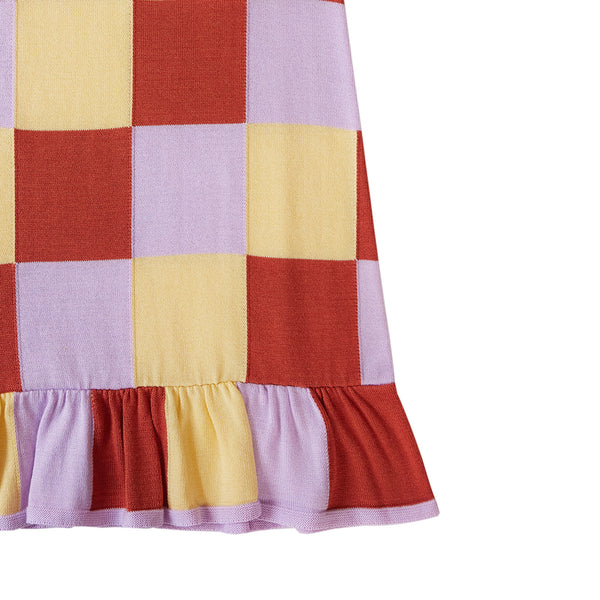 Patchwork Dress Purple