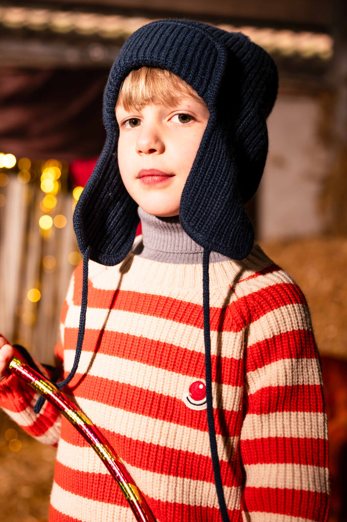 Little Nose Jumper Orange – Knit Planet