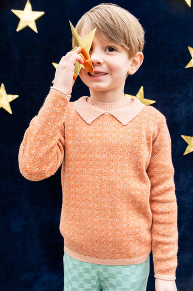 Fluffy Shirt Pastel Orange