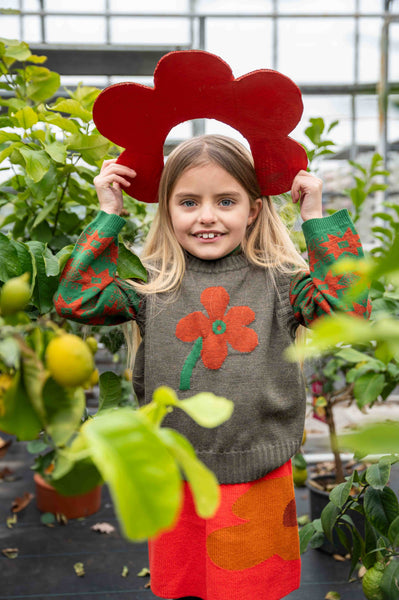 Floret Vest Wood Green