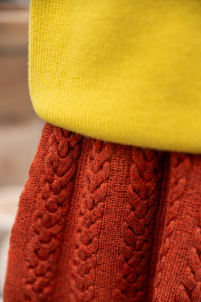 Cable Skirt Caramel