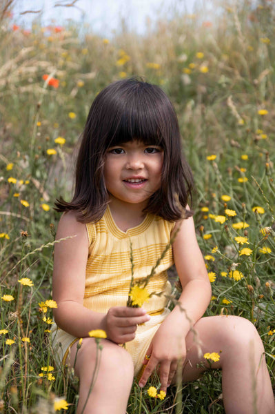 Ribbing Vest Yellow
