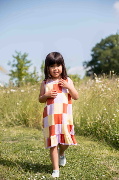 Patchwork Dress Purple