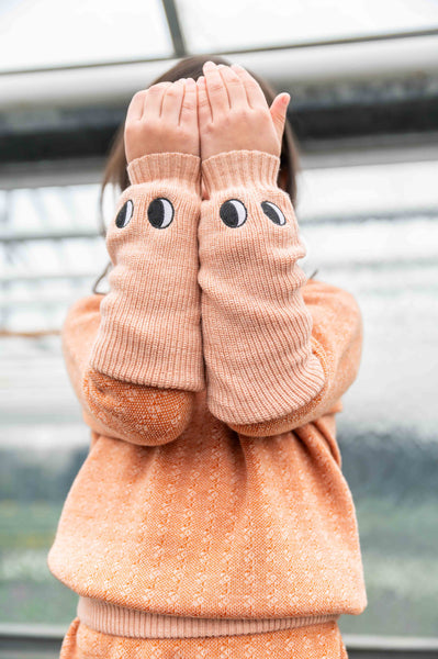 Cozy Leg/Hand Warmer Pastel Orange