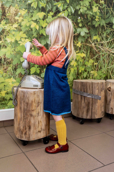 Petal Pinafore Denim