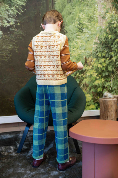 Tartan Trousers Green/Denim