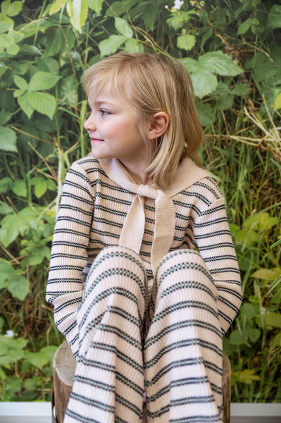 Patterned Trousers Cream