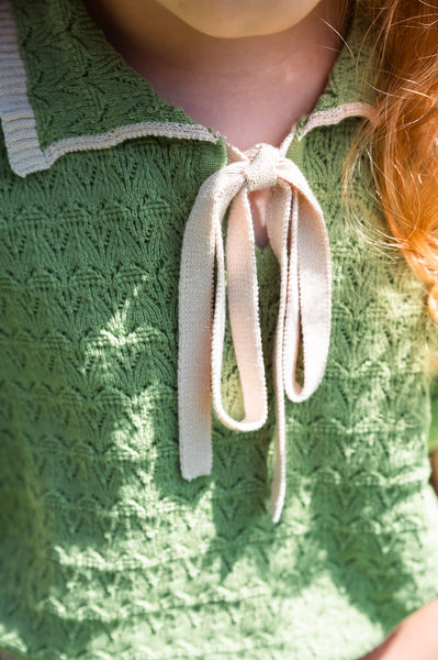 Floral Blouse Lawngreen