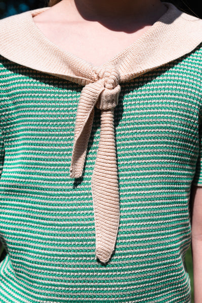 Chic Collared Top Green