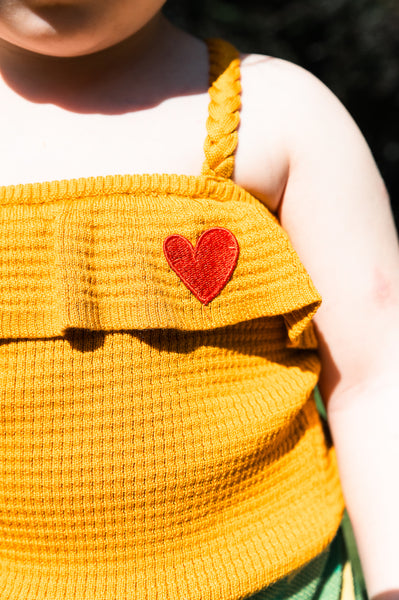 Little Heart Camisole Mustard