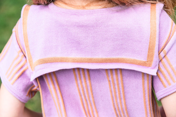 Stripe Blouse Lilac/Camel