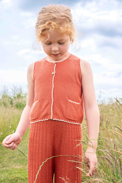 Scalloped Vest Marmalade