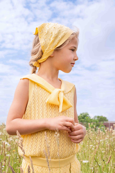 Seed Kerchief / Scarf Cream Yellow