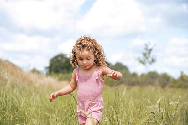 Scalloped Babysuit Pink