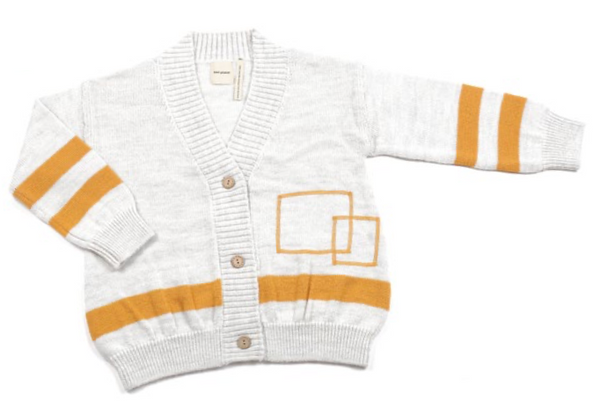 Graphical Cardigan Cream