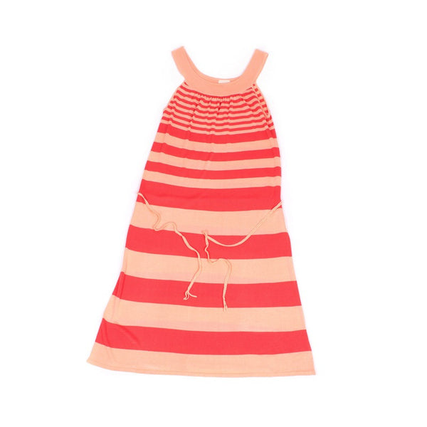 Flowing Tunic Dress Apricot & Coral (Adult)