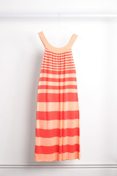 Flowing Tunic Dress Apricot & Coral (Adult)
