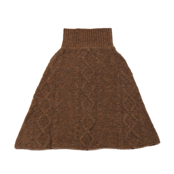 Patterned Skirt / Poncho Brown