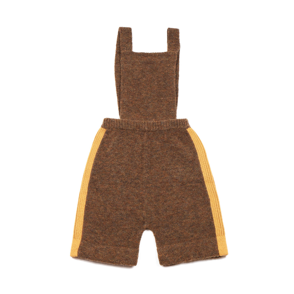 Fluffy Dungaree Brown