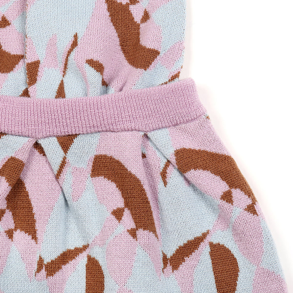 Floral Dungaree Skirt Violet
