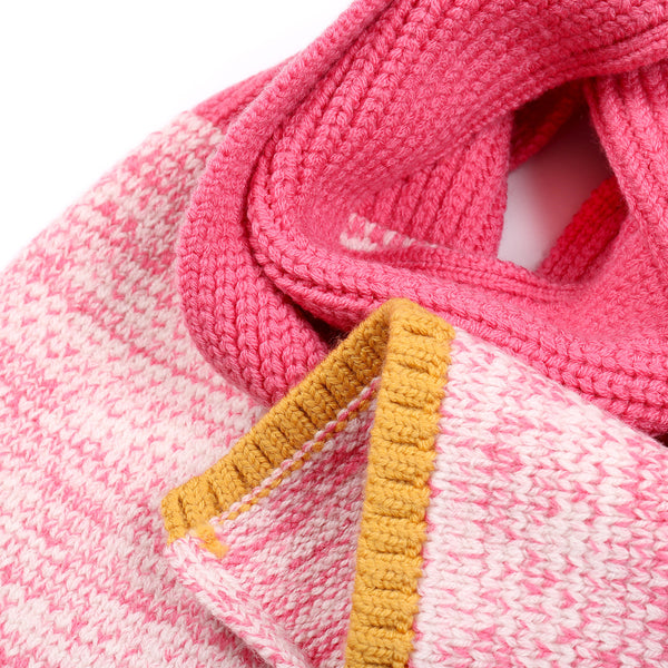 Colour Twisted Scarf Pink
