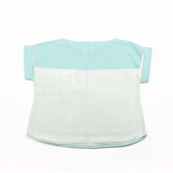 Casual pocket T Turquoise