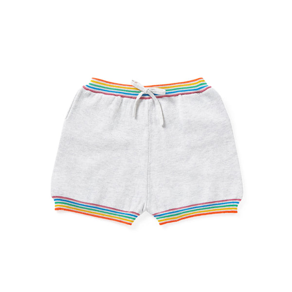 Rainbow Shorts Pale Grey