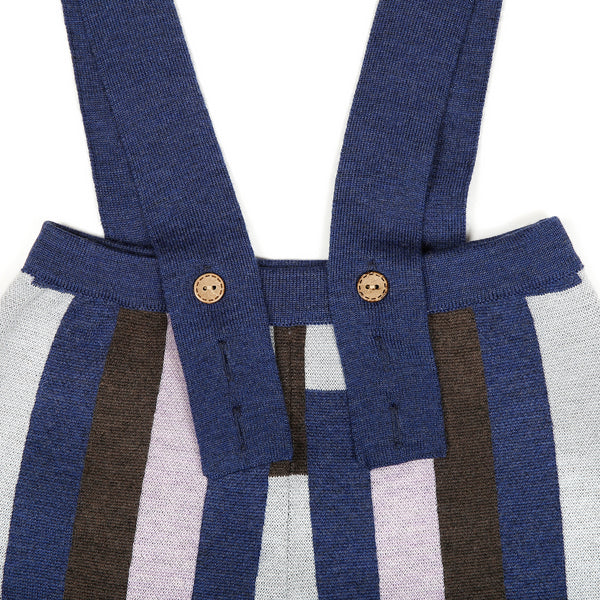 Patterned Dungarees Navy