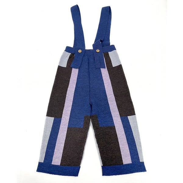 Patterned Dungarees Navy