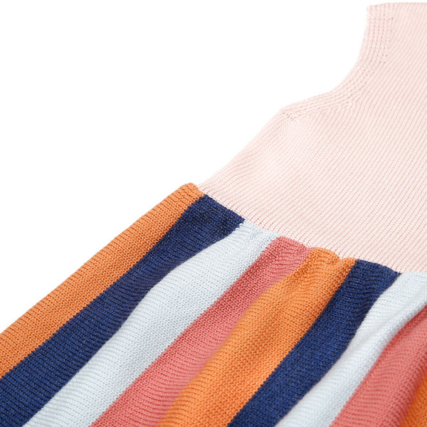 Stripe Dress Pink Multi color