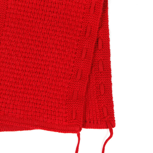 Checked Pattern Bonnet/ Collar Crimson