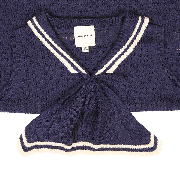 Bow Blouse Navy