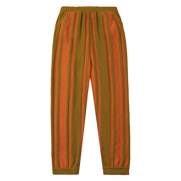 Casual Trousers Olive/ Pumpkin