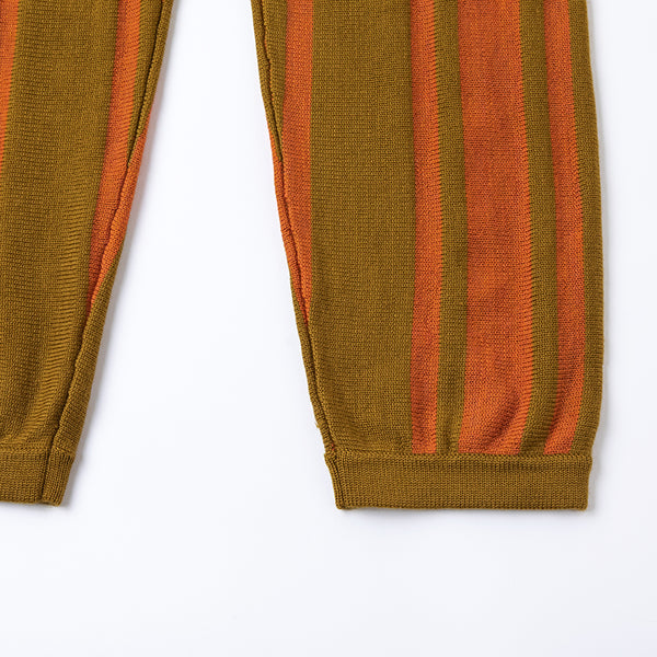 Casual Trousers Olive/ Pumpkin