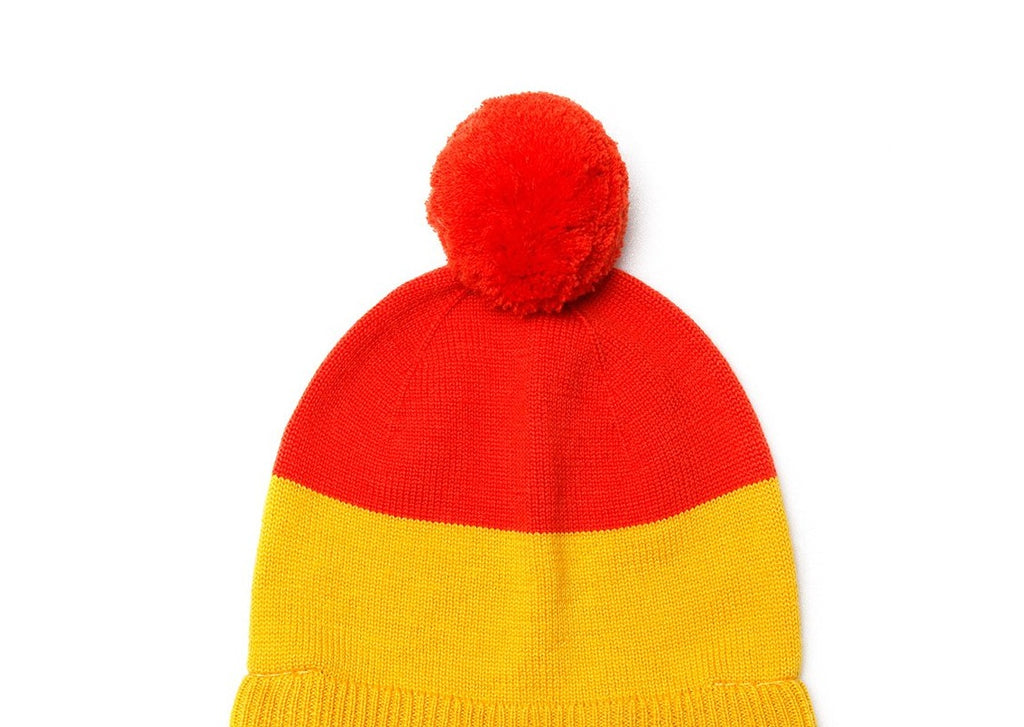 Simple Beanie Red/Yellow